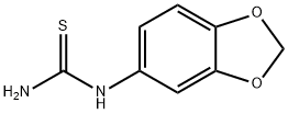 1-(3,4-亚甲基二氧苯基)-2-硫脲 结构式