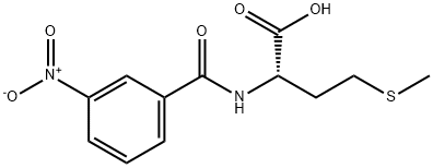 4-(甲基硫烷基)-2-[(3-硝基苯基)甲酰氨基]丁酸 结构式