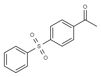 1-[4-(苯磺基）苯基]乙酮 结构式