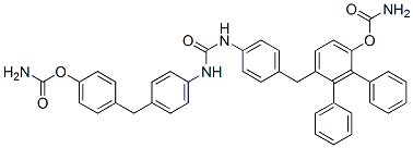 diphenyl [carbonylbis(imino-4,1-phenylenemethylene-4,1-phenylene)]biscarbamate 结构式