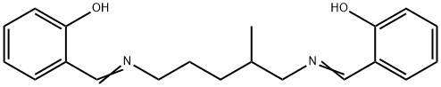 2,2'-[(2-methylpentane-1,5-diyl)bis(nitrilomethylidyne)]bisphenol 结构式