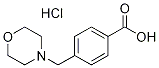 4-(Morpholin-4-ylmethyl)benzoic acid hydrochloride 结构式