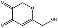 2H-Pyran-3,4-dione, 6-(hydroxymethyl)- (9CI) 结构式