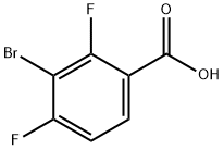 3-溴-2,4-二氟苯甲酸 结构式