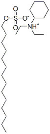 cyclohexyldiethylammonium tetradecyl sulphate 结构式