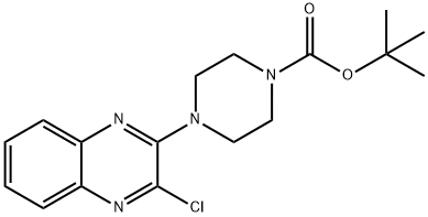 4-(3-氯喹喔啉-2-基)哌嗪-1-羧酸叔丁酯 结构式