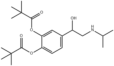 dipivaloylisoproterenol 结构式