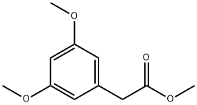 (3,5-二甲氧基苯基)乙酸甲酯 结构式