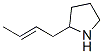Pyrrolidine, 2-(2E)-2-butenyl- (9CI) 结构式