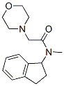 N-(Indan-1-yl)-N-methyl-2-morpholinoacetamide 结构式