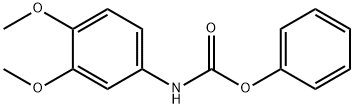 Carbamic acid, (3,4-dimethoxyphenyl)-, phenyl ester 结构式