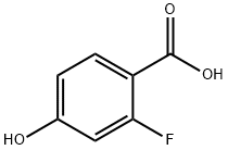 2-氟-4-羟基苯甲酸 结构式