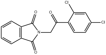 1H-Isoindole-1,3(2H)-dione, 2-[2-(2,4-dichlorophenyl)-2-oxoethyl]- 结构式