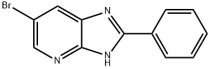 6-溴-2-苯基-1H-咪唑并[4,5-B]吡啶 结构式
