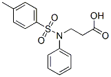 3-(N-苯基-4-甲基苯磺酰氨基)丙酸 结构式