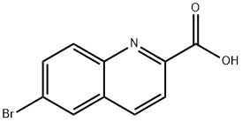 6-溴-2-喹啉甲酸 结构式