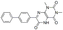 2,4,6(3H)-Pteridinetrione,  7-[1,1-biphenyl]-4-yl-1,5-dihydro-1,3-dimethyl- 结构式