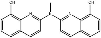 N-甲基-2,2'-亚氨双(8-喹啉醇) 结构式