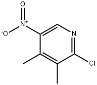 2-氯-3,4-二甲基-5-硝基吡啶 结构式