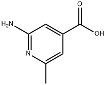 2-氨基-6-甲基吡啶-4-羧酸 结构式