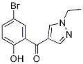 (5-溴-2-羟基苯基)-(1-乙基-1H-吡唑-4-基)甲醇 结构式