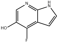 4-FLUORO-5-HYDROXY-7-AZAINDOLE 结构式