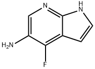 1H-Pyrrolo[2,3-b]pyridin-5-amine,4-fluoro-(9CI) 结构式