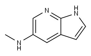 N-甲基-1H-吡咯并[2,3-B]吡啶-5-胺 结构式