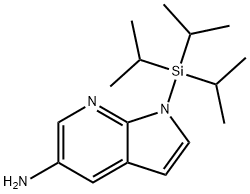 1H-Pyrrolo[2,3-b]pyridin-5-amine, 1-[tris(1-methylethyl)silyl]- 结构式