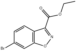 6-溴苯并异恶唑-3-甲酸乙酯 结构式