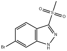 6-溴-3-(甲基磺酰基)-1氢-吲唑 结构式