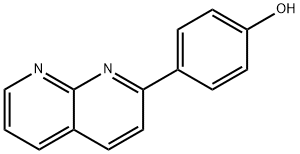 4-(1,8-萘啶-2-基)苯酚 结构式