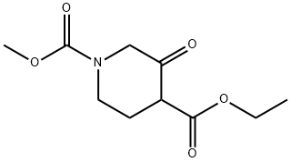 4-ethyl 1-methyl 3-oxopiperidine-1,4-dicarboxylate 结构式