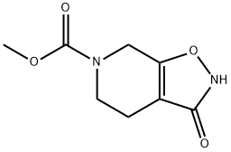 甲基 3-氧代-2,3,4,5-四氢异噁唑并[5,4-C]吡啶-6(7H)-甲酸酯 结构式