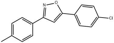 Isoxazole, 5-(4-chlorophenyl)-3-(4-Methylphenyl)- 结构式