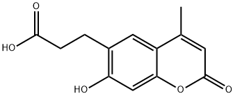 3-(7-Hydroxy-4-methyl-2-oxo-2H-chromen-6-yl)propanoic acid 结构式