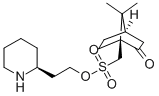 2-(2-羟基乙基)哌啶鎓 (7,7-二甲基-2-氧代双环[2.2.1]庚-1-基)甲烷磺酸盐 结构式