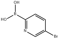 5-溴吡啶-2-硼酸 结构式