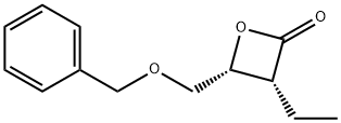 2-Oxetanone,3-ethyl-4-[(phenylmethoxy)methyl]-,(3R,4R)-(9CI) 结构式