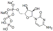 胞嘧啶核苷5`-三磷酸二钠盐水合物 结构式