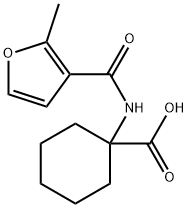 Cyclohexanecarboxylic acid, 1-[[(2-methyl-3-furanyl)carbonyl]amino]- (9CI) 结构式