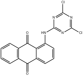 2-(1-蒽醌基氨基)-4,6-二氯-1,3,5-三嗪 结构式