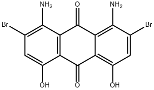 1,8-diamino-2,7-dibromo-4,5-dihydroxyanthraquinone 结构式