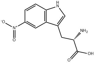 5-硝基-DL-色氨酸 结构式