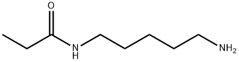 N-(5-氨基戊基)丙酰胺 结构式