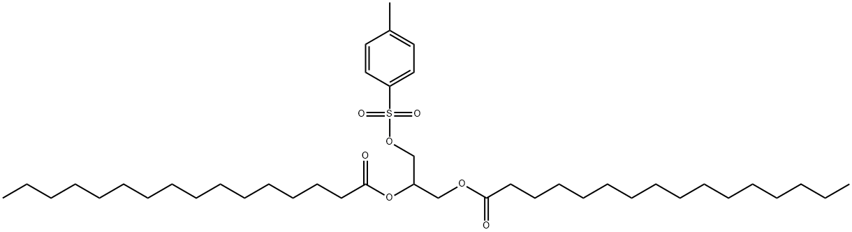 1,2-DIPALMITOYL-3-P-TOLUENE-SULFONYL-RAC-GLYCEROL 结构式