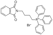 (4-邻苯二甲酰亚胺丁基)三苯基溴化膦 结构式