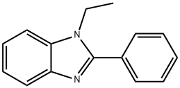 1-ETHYL-2-PHENYLBENZIMIDAZOLE 结构式