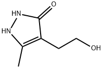4-(2-羟基乙基)-5-甲基-1,2-二氢吡唑-3-酮 结构式