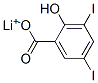 3,5-二碘水杨酸锂 结构式